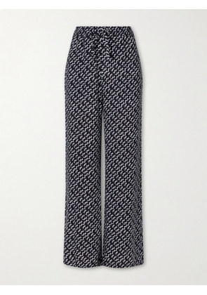 Donde Esteban - Estrellitas Y Olas Printed Woven Straight-leg Pants - Black - x small,small,medium,large,x large