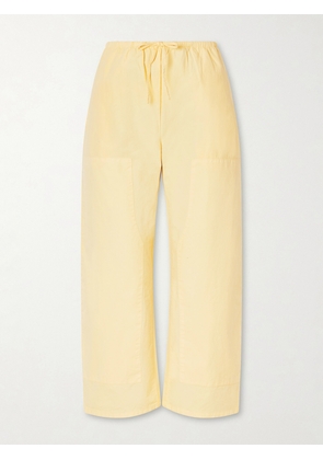 LESET - Kyoto Cotton Wide-leg Pants - Yellow - x small,small,medium,large,x large