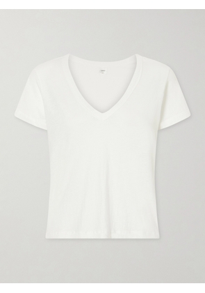 LESET - Laura Cotton-jersey T-shirt - White - x small,small,medium,large,x large