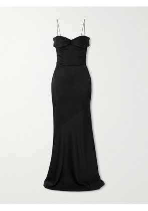 Alex Perry - Satin Gown - Black - UK 6,UK 8,UK 10,UK 12