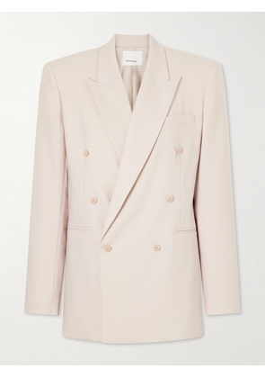 The Frankie Shop - Monterey Double-breasted Wool-blend Blazer - Pink - XXS,XS,S,M,L,XL