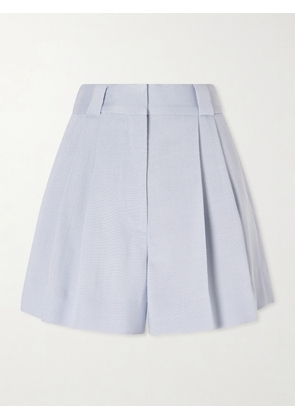 BLAZÉ Milano - Vezon Pleated Woven Shorts - Blue - 00,0,1,2,3,4