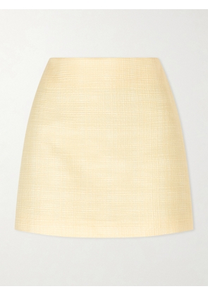 BLAZÉ Milano - Ourway Cotton‑blend Woven Mini Skirt - Yellow - 00,0,1,2,3,4