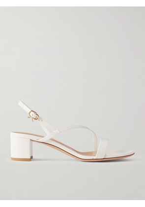 Gianvito Rossi - Betsey 45 Leather Sandals - Neutrals - IT35,IT36,IT36.5,IT37,IT37.5,IT38,IT38.5,IT39,IT39.5,IT40,IT40.5,IT41,IT41.5,IT42