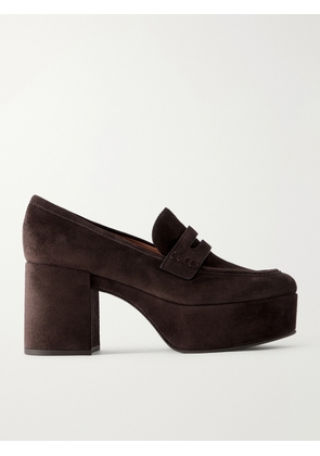 Gianvito Rossi - Jenna 35mm Suede Platform Pumps - Brown - IT35,IT36,IT36.5,IT37,IT37.5,IT38,IT38.5,IT39,IT39.5,IT40,IT40.5,IT41,IT41.5,IT42