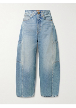 Jamie Haller - The Crop Painter Cropped Mid-rise Wide-leg Jeans - Blue - 24,25,26,27,28,29,30,31,32