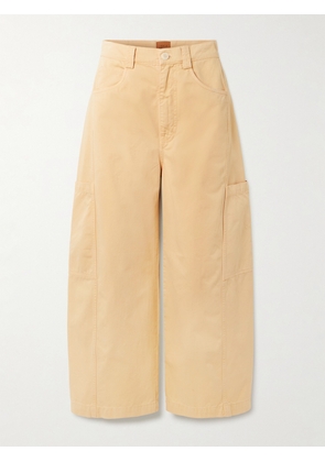 Jamie Haller - The Crop Painter Cropped Mid-rise Wide-leg Jeans - Yellow - US00,US0,US2,US4,US6,US8,US10