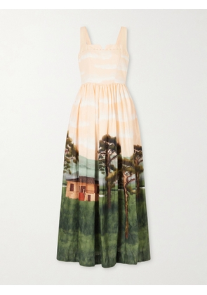 Agua by Agua Bendita - Jaspe Paraiso Linen Maxi Dress - Multi - x small,small,medium,large,x large