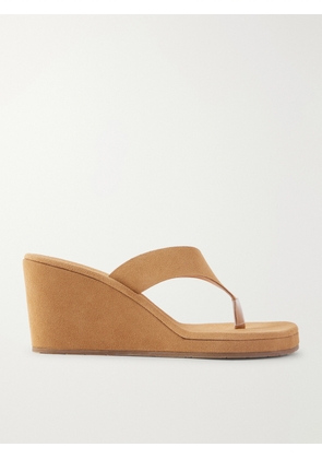 Ancient Greek Sandals - Charys Suede Wedge Sandals - Brown - IT35,IT36,IT37,IT38,IT39,IT40,IT41