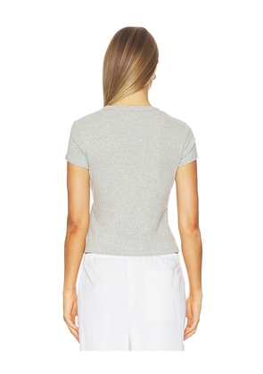 St. Agni Organic Cotton Baby Tee in Grey. Size XS. Also in S, M.