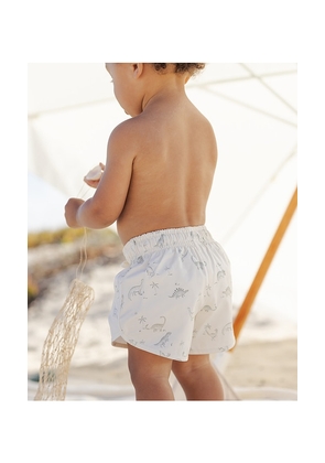 QUINCY MAE Boys Swim Short in Ivory. Size 12-18M. Also in 18-24M, 2-3yr, 4-5yr.