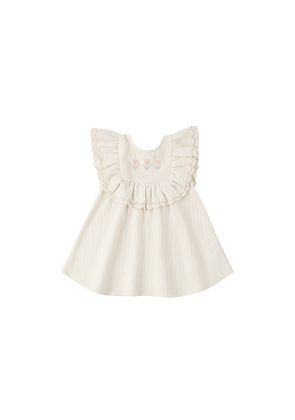 QUINCY MAE Lulu Dress in Neutral. Size 12-18M. Also in 18-24M, 2-3yr, 4-5yr.