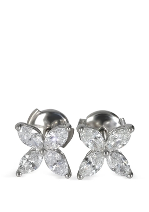 Tiffany & Co. Pre-Owned large Victoria diamond earrings - Silver