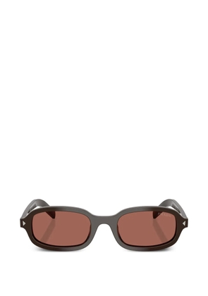 Prada Eyewear rectangle-frame sunglasses - Brown