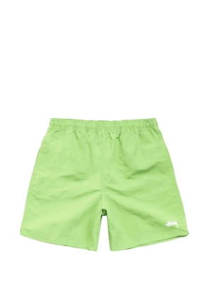 Stüssy logo-print swim shorts - Green