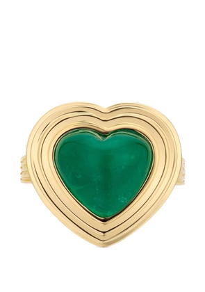Goshwara G-One heart-cut emerald ring - Gold