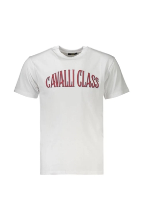 Cavalli Class logo-print crew-neck t-shirt - White