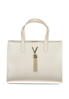 MARIO VALENTINO logo-plaque tote bag - Grey