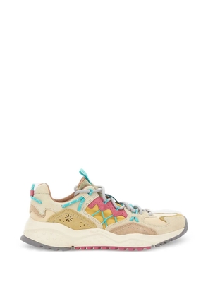 FLOWER MOUNTAIN Yamabushi panelled sneakers - Neutrals