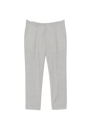Briglia 1949 pleated crosshatch-texture trousers - Grey