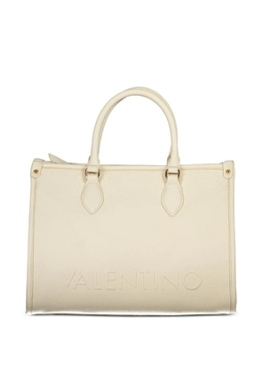 MARIO VALENTINO logo-embossed tote bag - Neutrals