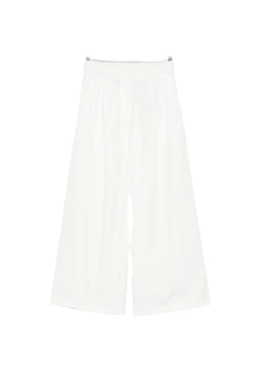 Weekend Max Mara drawstring wide-leg trousers - White
