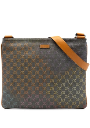 Gucci Pre-Owned 2016-2026 Multicolor GG Supreme crossbody bag - Grey