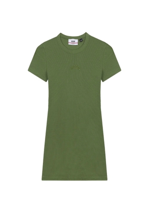 GCDS logo-detail mini dress - Green