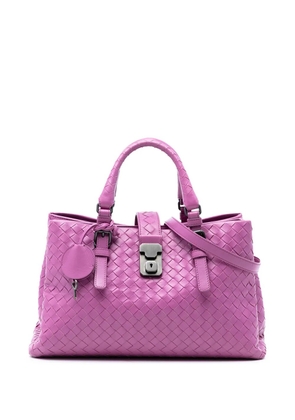 Bottega Veneta Pre-Owned 2012-2026 Small Nappa Intrecciato Roma satchel - Purple