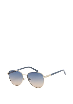 GUESS EYEWEAR logo-detail sunglasses - Gold