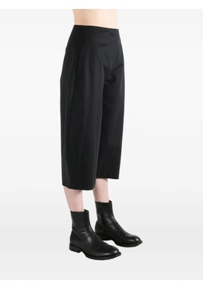 Amomento cropped wide-leg trousers - Black