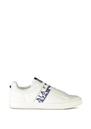 Napapijri logo-print perforated sneakers - White