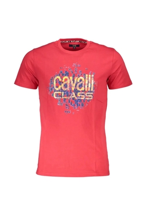 Cavalli Class logo-print T-shirt - Red