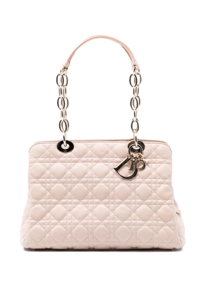 Christian Dior Pre-Owned 2013 Medium Lambskin Cannage Soft Zipped Lady Dior Shopping tote bag - Brown