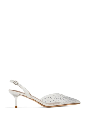NICOLI embellished flavie pumps - White