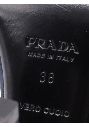 Prada Pre-Owned jewel-embellished ankle-strap heeled sandals - Blue