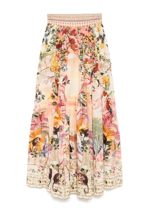 Camilla shaped seam skirt - Orange