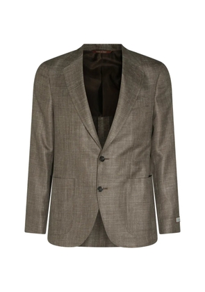 Canali single-breasted blazer - Brown