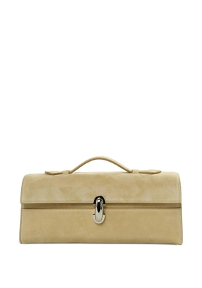 Savette Symmetry suede shoulder bag - Neutrals