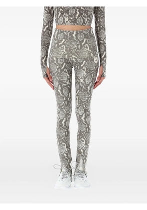 adidas by Stella McCartney snake-print leggings - Grey