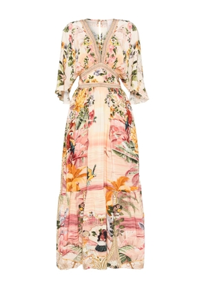 Camilla waisted dress - Pink