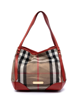 Burberry Pre-Owned 2000-2017 Small House Check Canvas Canterbury tote bag - Brown