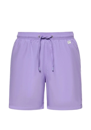 MC2 Saint Barth logo-patch drawstring swim shorts - Purple