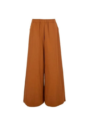 Merci drawstring-cuff wide-leg trousers - Brown