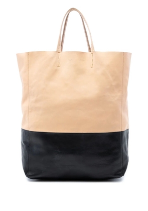 Celine Pre-Owned 2010 Bicolor Leather Vertical Cabas tote bag - Black