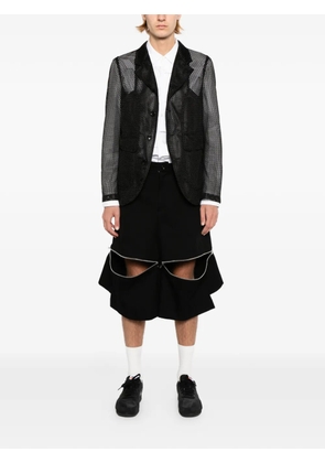 Comme Des Garçons Black zip-detail shorts