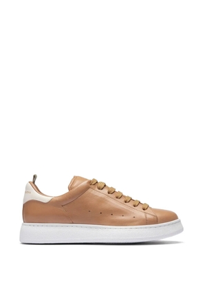 Officine Creative Mower 100 leather sneakers - Brown