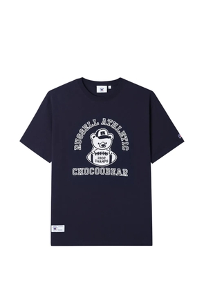 CHOCOOLATE graphic-print cotton T-shirt - Blue