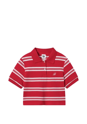 b+ab striped collared polo top