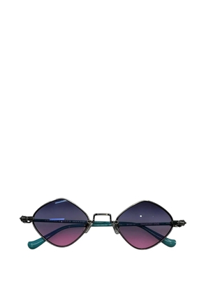 Chrome Hearts Diamond Dog geometric-frame sunglasses - Silver